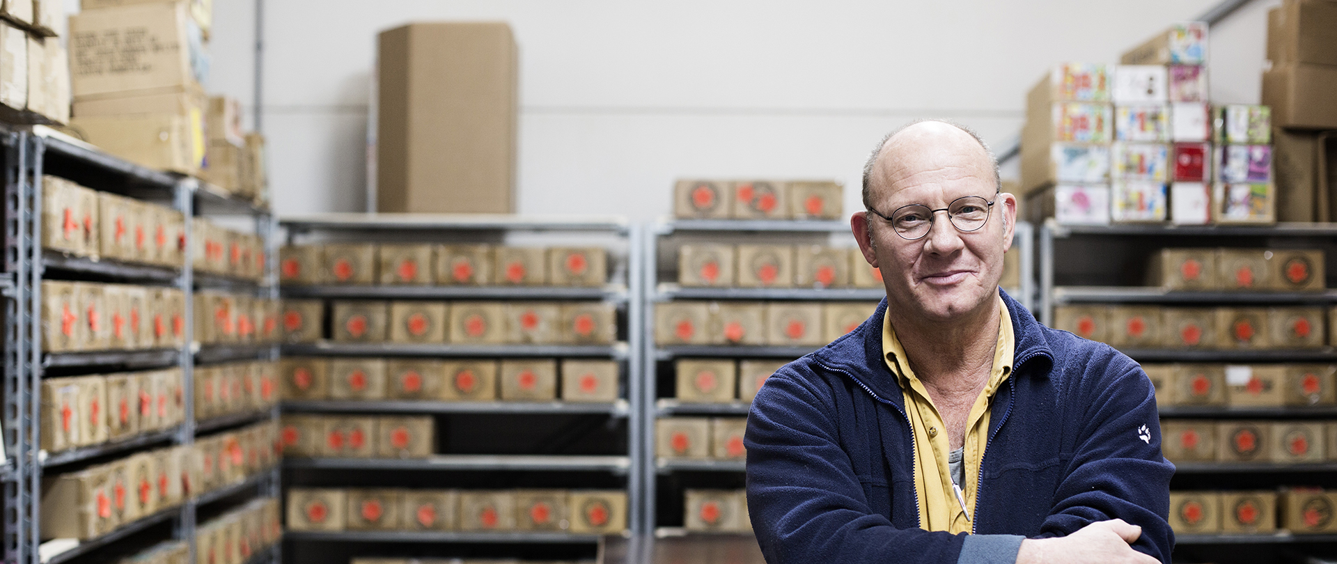 Wij zochten een droge hal voor de opslag van kaarten en molens.