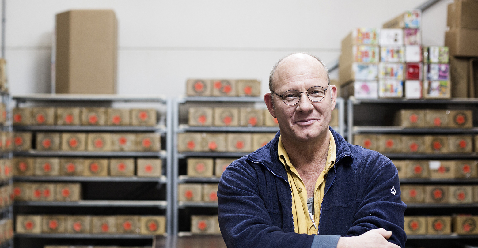 Wij zochten een droge hal voor de opslag van kaarten en molens.